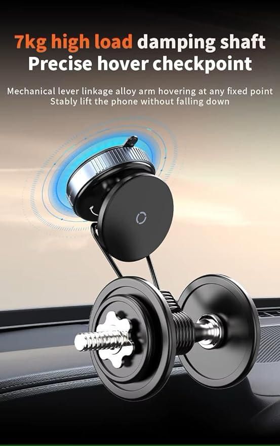Magnetic Car Phone Holder – Powerful Suction & 360° Rotation