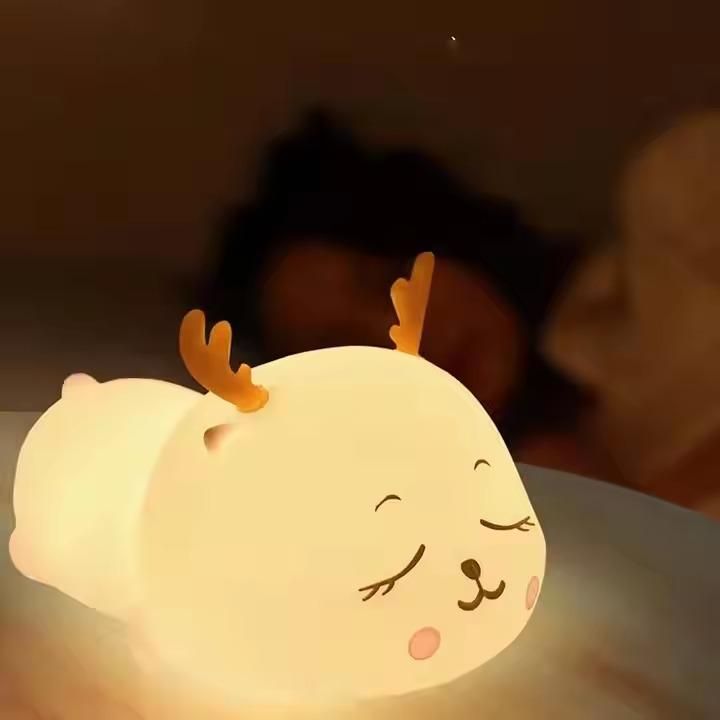 Battery-Powered Nursery Night Light – Soft Baby Sleep Lamp