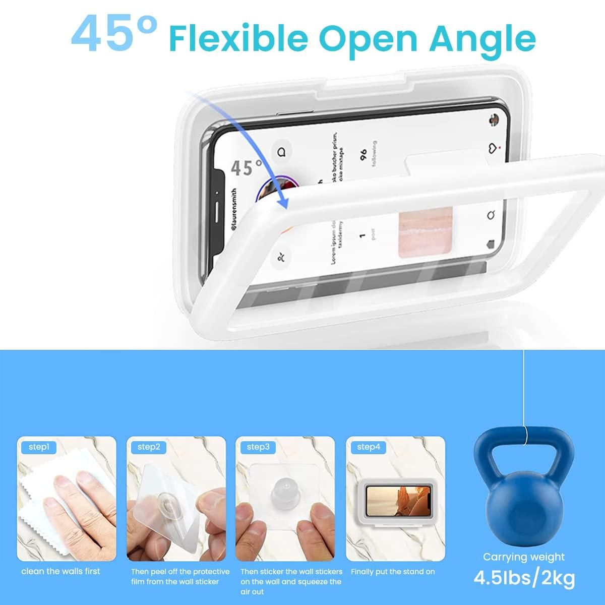 Waterproof Phone Holder – Bathroom Shower Wall Mount