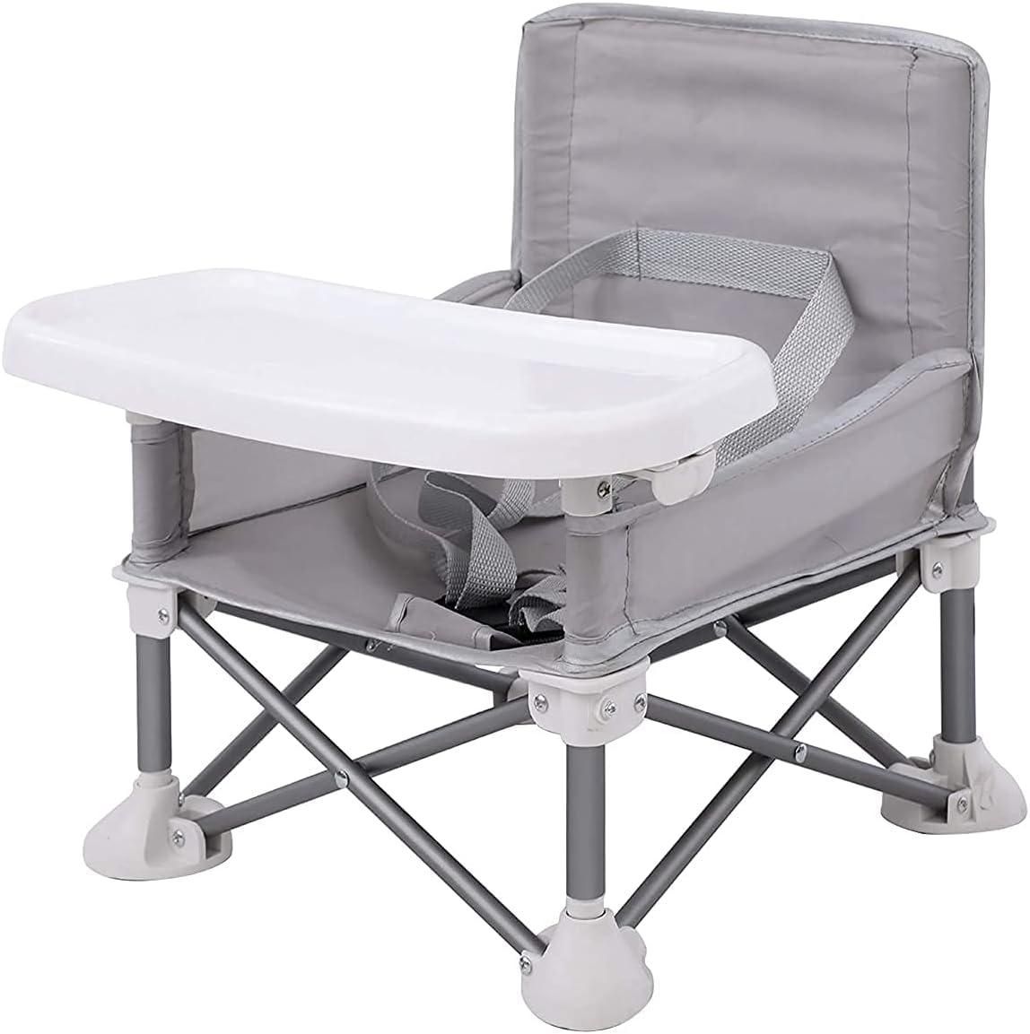 Portable Foldable High Chair with Tray – Travel Friendly Baby Seat