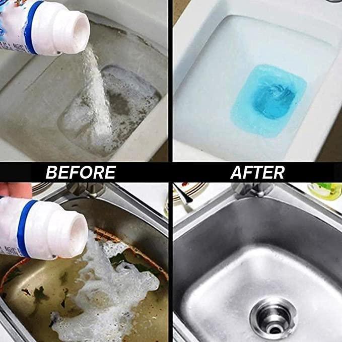 Drain Pipe Cleaning Powder – Clog Dissolver & Odor Remover