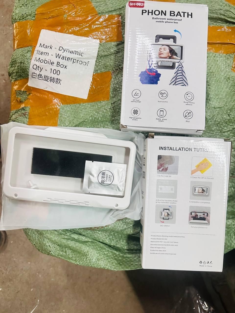 Waterproof Phone Holder – Bathroom Shower Wall Mount