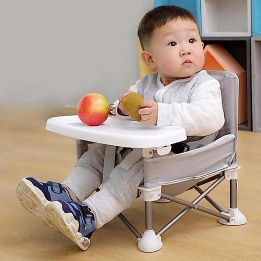 Portable Foldable High Chair with Tray – Travel Friendly Baby Seat