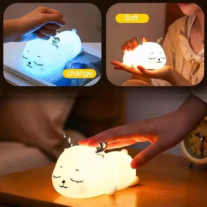 Battery-Powered Nursery Night Light – Soft Baby Sleep Lamp