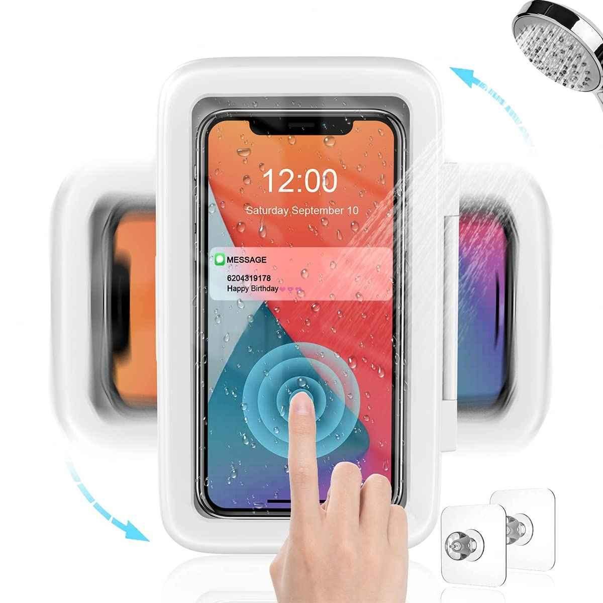 Waterproof Phone Holder – Bathroom Shower Wall Mount