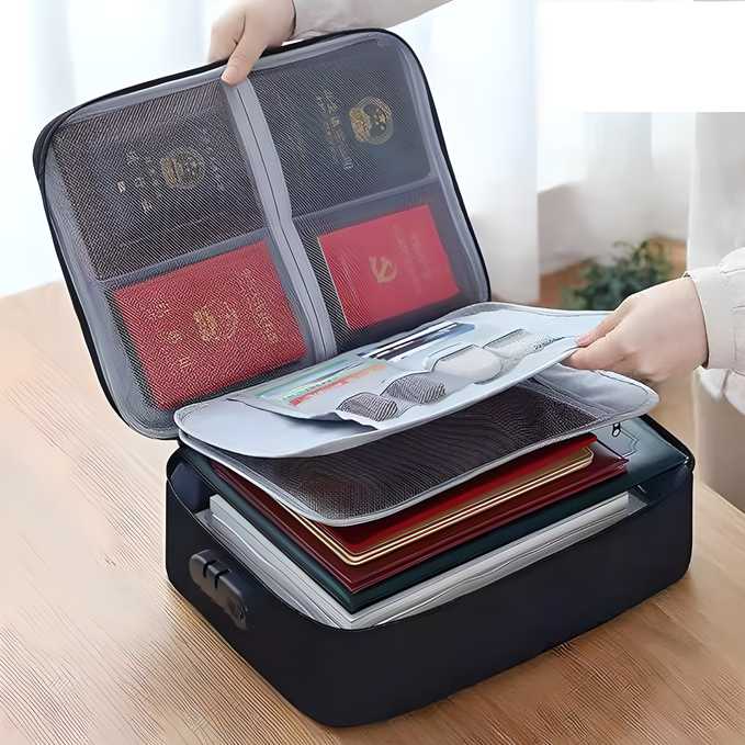 Document Storage & Travel Organizer Bag – Waterproof & Portable