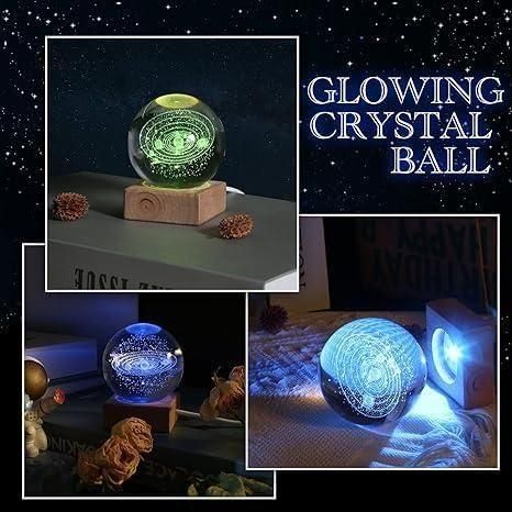 LED 3D Crystal Ball Lamp – Decorative Night Light