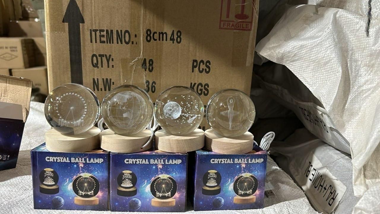 LED 3D Crystal Ball Lamp – Decorative Night Light